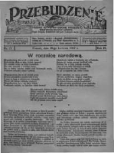 Przebudzenie: tygodnik poświęcony obronie interes&oacute;w robotnik&oacute;w rolnych i leśnych. Organ Związku Robotnik&oacute;w Rolnych i Leśnych ZZP. 1927.04.28 R.9 Nr17