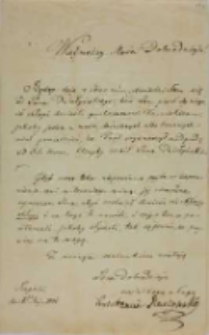 List Konstancji z Potockich Raczyńskiej do Kajetana Wincentego Kielisińskiego z 11.05.1846