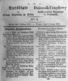 Amtsblatt der K&ouml;niglichen Regierung zu Posen. 1836.02.09 Nro.6