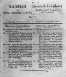 Amtsblatt der K&ouml;niglichen Regierung zu Posen. 1832.02.14 Nro.7