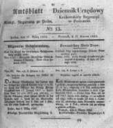 Amtsblatt der Königlichen Regierung zu Posen. 1832.03.27 Nro.13