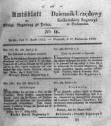 Amtsblatt der Königlichen Regierung zu Posen. 1832.04.17 Nro.16