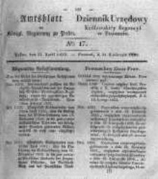 Amtsblatt der Königlichen Regierung zu Posen. 1832.04.24 Nro.17