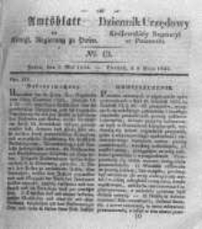 Amtsblatt der K&ouml;niglichen Regierung zu Posen. 1832.05.08 Nro.19