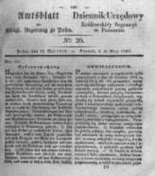 Amtsblatt der Königlichen Regierung zu Posen. 1832.05.15 Nro.20