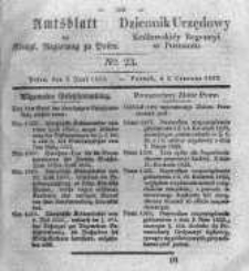 Amtsblatt der K&ouml;niglichen Regierung zu Posen. 1832.06.05 Nro.23
