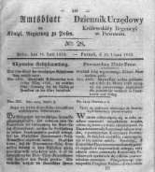 Amtsblatt der K&ouml;niglichen Regierung zu Posen. 1832.07.10 Nro.28