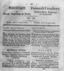 Amtsblatt der K&ouml;niglichen Regierung zu Posen. 1832.07.17 Nro.29
