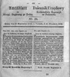 Amtsblatt der Königlichen Regierung zu Posen. 1832.09.25 Nro.39