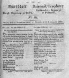 Amtsblatt der K&ouml;niglichen Regierung zu Posen. 1832.11.13 Nro.46