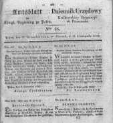 Amtsblatt der K&ouml;niglichen Regierung zu Posen. 1832.11.27 Nro.48