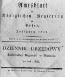 Amtsblatt der K&ouml;niglichen Regierung zu Posen. 1833.01.01 Nro.1