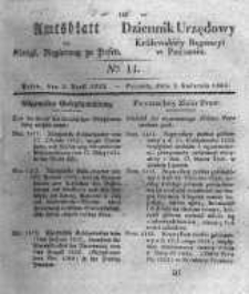 Amtsblatt der K&ouml;niglichen Regierung zu Posen. 1833.04.02 Nro.14