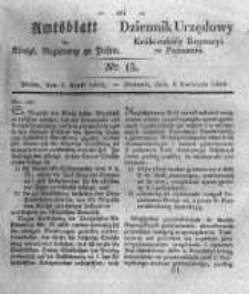 Amtsblatt der K&ouml;niglichen Regierung zu Posen. 1833.04.09 Nro.15