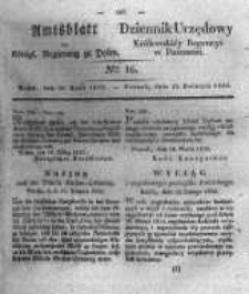 Amtsblatt der K&ouml;niglichen Regierung zu Posen. 1833.04.16 Nro.16