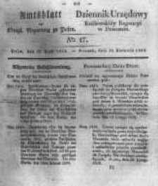 Amtsblatt der K&ouml;niglichen Regierung zu Posen. 1833.04.23 Nro.17