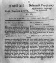 Amtsblatt der K&ouml;niglichen Regierung zu Posen. 1833.07.02 Nro.27
