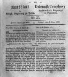 Amtsblatt der Königlichen Regierung zu Posen. 1833.07.02 Nro.27