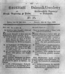Amtsblatt der K&ouml;niglichen Regierung zu Posen. 1833.07.16 Nro.29