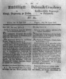 Amtsblatt der K&ouml;niglichen Regierung zu Posen. 1833.07.30 Nro.31