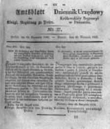 Amtsblatt der Königlichen Regierung zu Posen. 1833.09.10 Nro.37