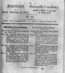 Amtsblatt der K&ouml;niglichen Regierung zu Posen. 1833.11.12 Nro.46