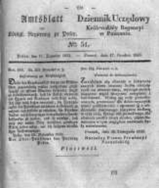 Amtsblatt der Königlichen Regierung zu Posen. 1833.12.17 Nro.51