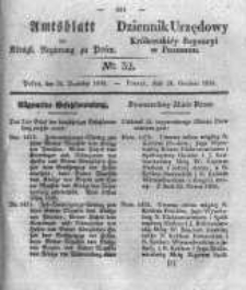 Amtsblatt der K&ouml;niglichen Regierung zu Posen. 1833.12.24 Nro.52