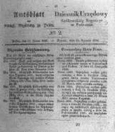 Amtsblatt der K&ouml;niglichen Regierung zu Posen. 1836.01.12 Nro.2