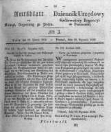 Amtsblatt der K&ouml;niglichen Regierung zu Posen. 1836.01.19 Nro.3