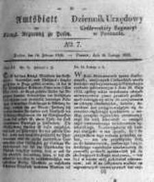 Amtsblatt der K&ouml;niglichen Regierung zu Posen. 1836.02.16 Nro.7