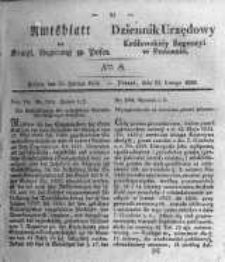 Amtsblatt der K&ouml;niglichen Regierung zu Posen. 1836.02.23 Nro.8