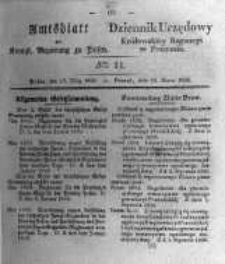 Amtsblatt der K&ouml;niglichen Regierung zu Posen. 1836.03.15 Nro.11