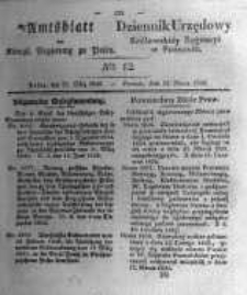 Amtsblatt der Königlichen Regierung zu Posen. 1836.03.22 Nro.12