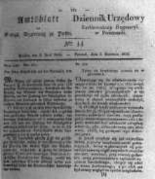 Amtsblatt der K&ouml;niglichen Regierung zu Posen. 1836.04.05 Nro.14