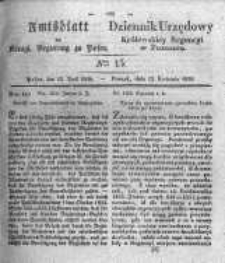 Amtsblatt der K&ouml;niglichen Regierung zu Posen. 1836.04.12 Nro.15