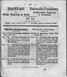 Amtsblatt der K&ouml;niglichen Regierung zu Posen. 1833.06.04 Nro 23