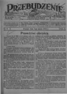 Przebudzenie: tygodnik poświęcony obronie interes&oacute;w robotnik&oacute;w rolnych i leśnych. Organ Związku Robotnik&oacute;w Rolnych i Leśnych ZZP. 1928.03.01 R.10 Nr9