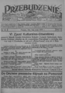 Przebudzenie: tygodnik poświęcony obronie interes&oacute;w robotnik&oacute;w rolnych i leśnych. Organ Związku Robotnik&oacute;w Rolnych i Leśnych ZZP. 1928.05.03 R.10 Nr18