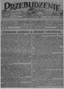Przebudzenie: tygodnik poświęcony obronie interes&oacute;w robotnik&oacute;w rolnych i leśnych. Organ Związku Robotnik&oacute;w Rolnych i Leśnych ZZP. 1928.05.10 R.10 Nr19