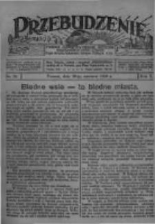 Przebudzenie: tygodnik poświęcony obronie interes&oacute;w robotnik&oacute;w rolnych i leśnych. Organ Związku Robotnik&oacute;w Rolnych i Leśnych ZZP. 1928.06.28 R.10 Nr26