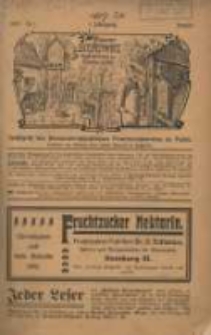 Posener Bienenwirt: Gartenfreund und Kleintierzüchter: Zeitschrift des Bienenwirtschaftlichen Provinzialvereins von Posen 1907.01 Jg.1 Nr1