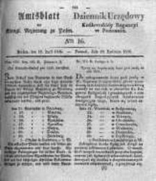 Amtsblatt der Königlichen Regierung zu Posen. 1836.04.19 Nro.16
