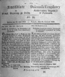 Amtsblatt der K&ouml;niglichen Regierung zu Posen. 1836.06.28 Nro.26