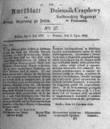 Amtsblatt der K&ouml;niglichen Regierung zu Posen. 1836.07.05 Nro.27