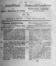 Amtsblatt der Königlichen Regierung zu Posen. 1836.07.12 Nro.28