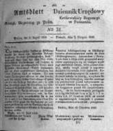 Amtsblatt der K&ouml;niglichen Regierung zu Posen. 1836.08.02 Nro.31