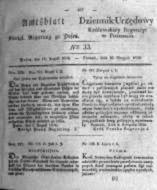 Amtsblatt der K&ouml;niglichen Regierung zu Posen. 1836.08.16 Nro.33