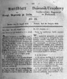 Amtsblatt der K&ouml;niglichen Regierung zu Posen. 1836.08.30 Nro.35