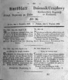 Amtsblatt der K&ouml;niglichen Regierung zu Posen. 1836.09.06 Nro.36
